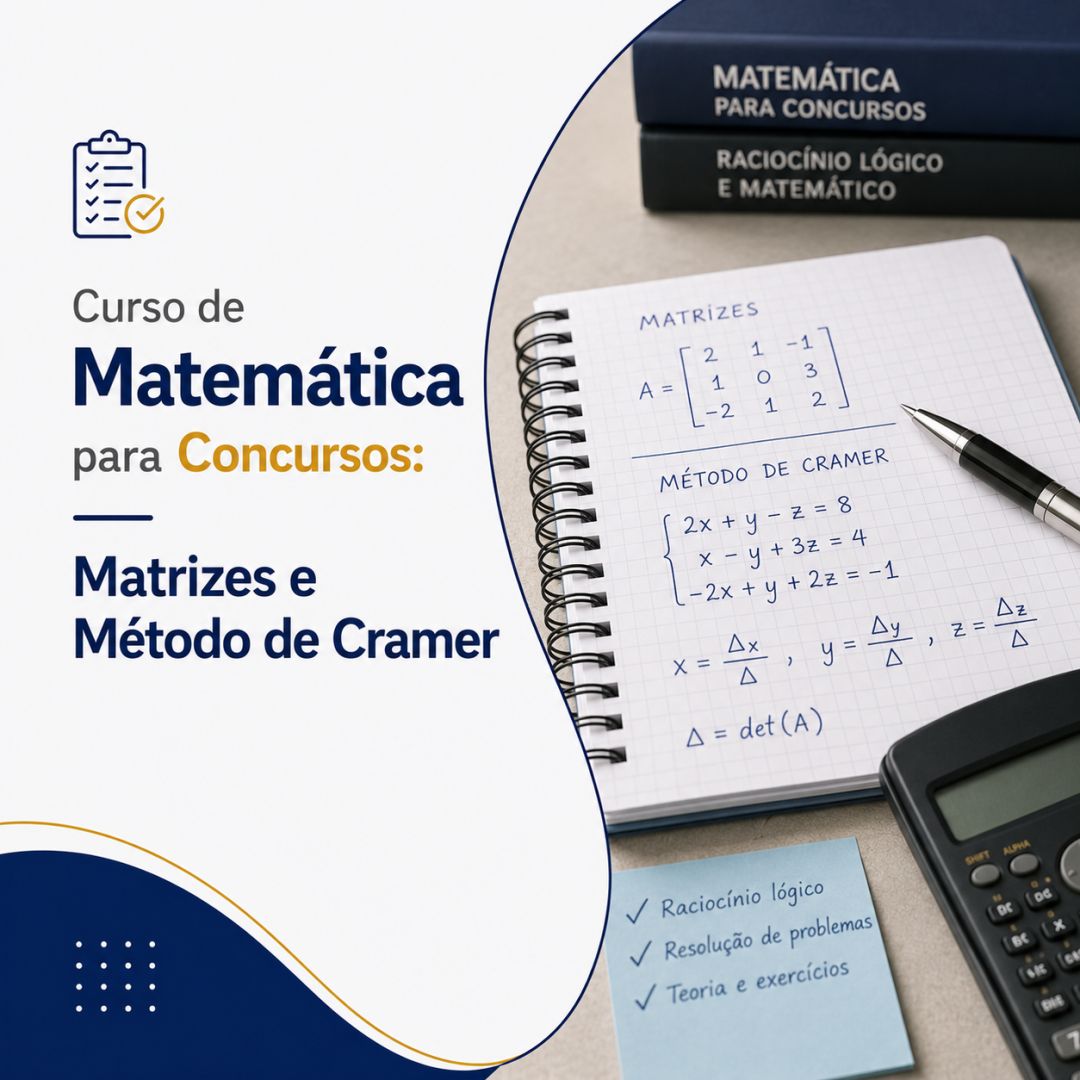 Curso de Matemática para Concursos: Matrizes e Método de Cramer